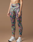 Flower colorful wildflower morning glory leggings