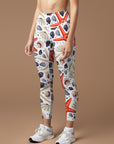 CREAMY™ retro seashell starfish waistband leggings