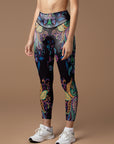 Psychedelic mexican floral leggings