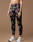 Ocean turtle colorful shining leggings