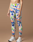 Colorful water color tie dye leggings