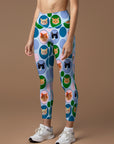 Animal colorful cat avatar leggings