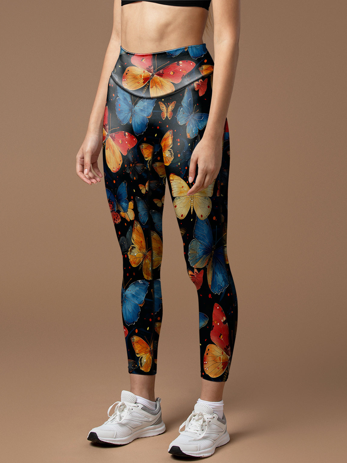 Exotic butterfly colorful elegance leggings