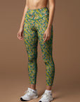 Flower vague watercolor daffodil leggings