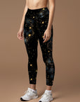 Starlight universe celestial bodies black legging