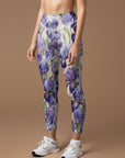 Flower purple Iris serenade leggings