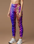 Animal leopard contrast gradient print leggings