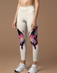 Animal butterfly 3D print yoga leggings