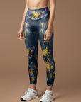 Flower osmanthus night light butterfly legging