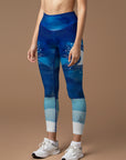 Cosmos celestial bodies moon night sky leggings