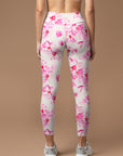 Flower peach blossom light pink leggings