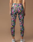 Flower colorful wildflower morning glory leggings