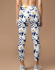 Flower white little daisy leggings