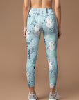 Christmas cute snowman and tree leggings