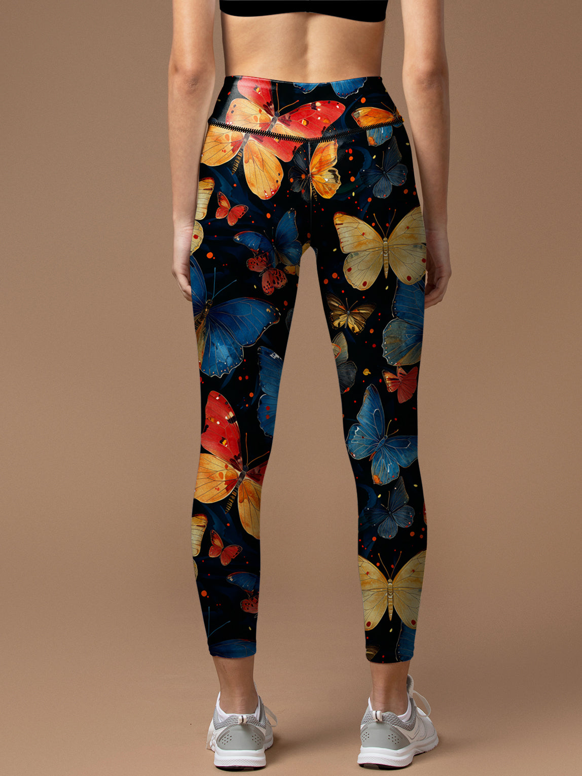 Exotic butterfly colorful elegance leggings