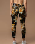 Star glowing flower star leggings