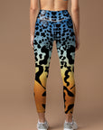 Animal natures leopard gradient leggings