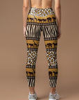 African animal leopard and zera print leggings