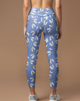 Snowdrop wildflower blossom purple leggings