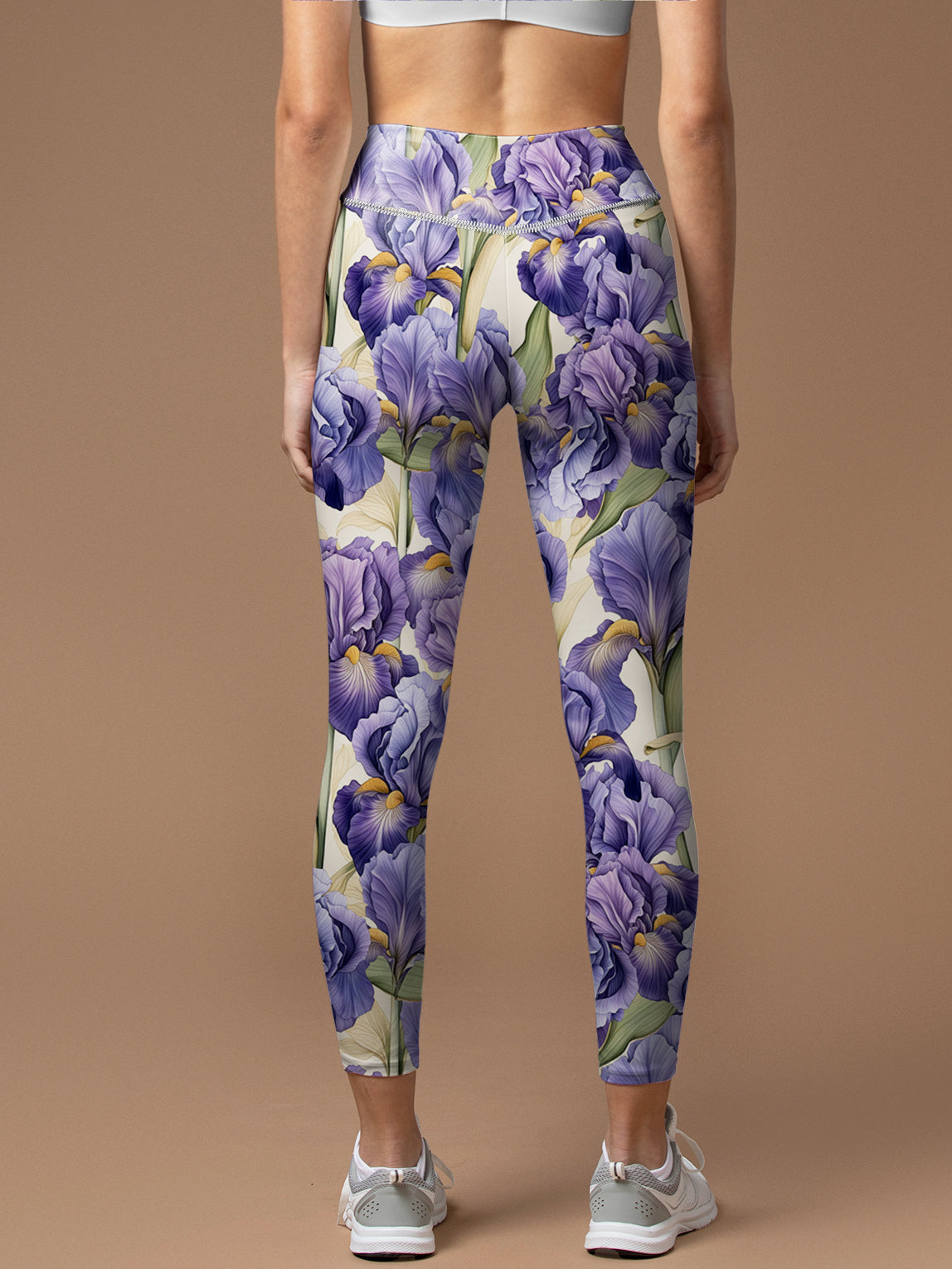 Flower purple Iris serenade leggings