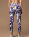 Flower purple Iris serenade leggings