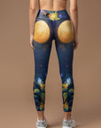 Flower osmanthus night light butterfly legging